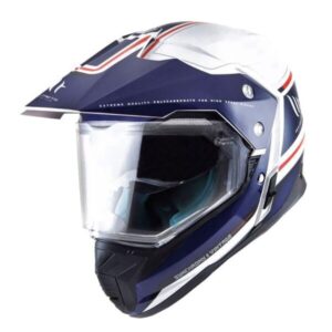 MT HELMETS SYNCHRONY DUO SPORT VINTAGE GLOSS PEARL WHITE/BLUE/RED